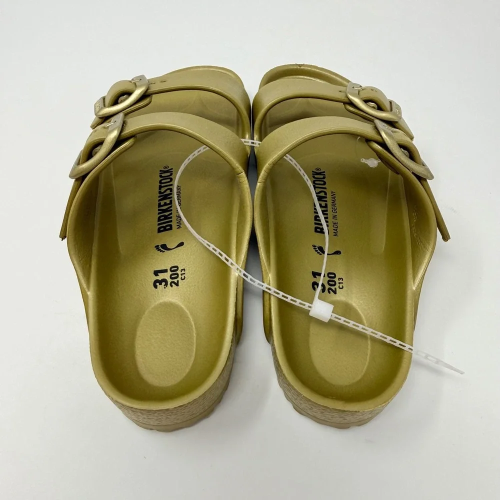 Birkenstock Arizona Youth EU 31 US 13-13.5 EVA Gold Sandals Waterproof NEW